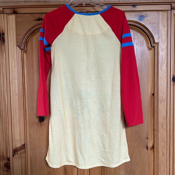Disney store Toy Story nightgown size 9/10 yellow red long sleeve Jessie bo peep - Picture 5 of 5
